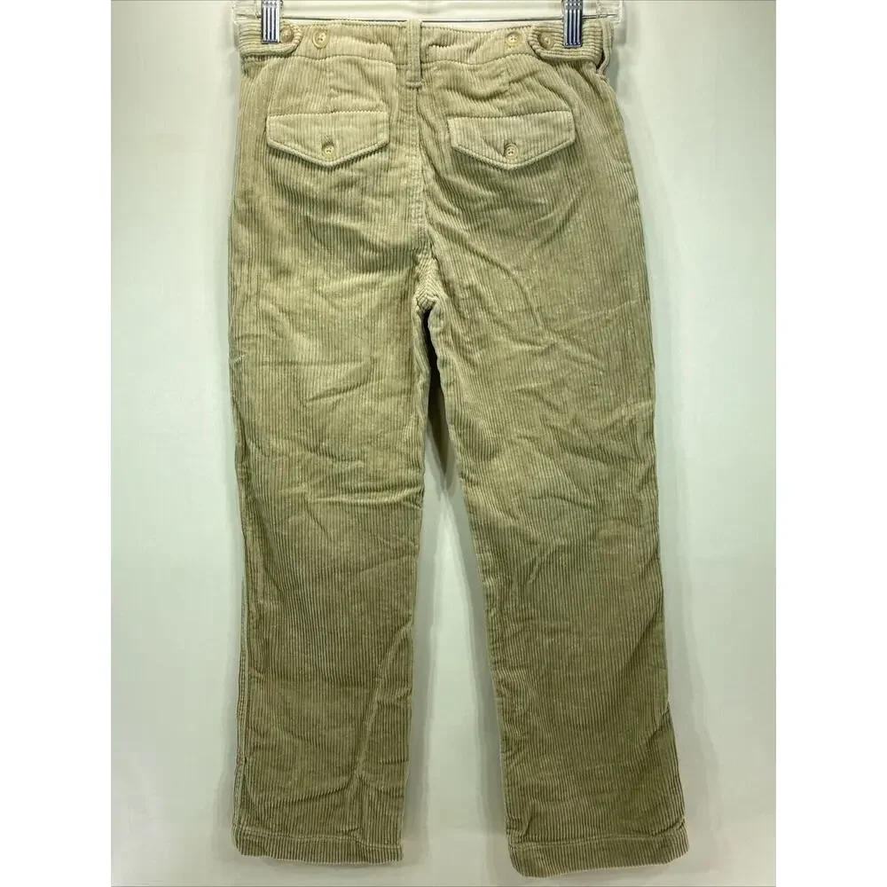 Vintage Ralph Lauren Polo Corduroy Khaki Slacks Boys Size 10 26x25